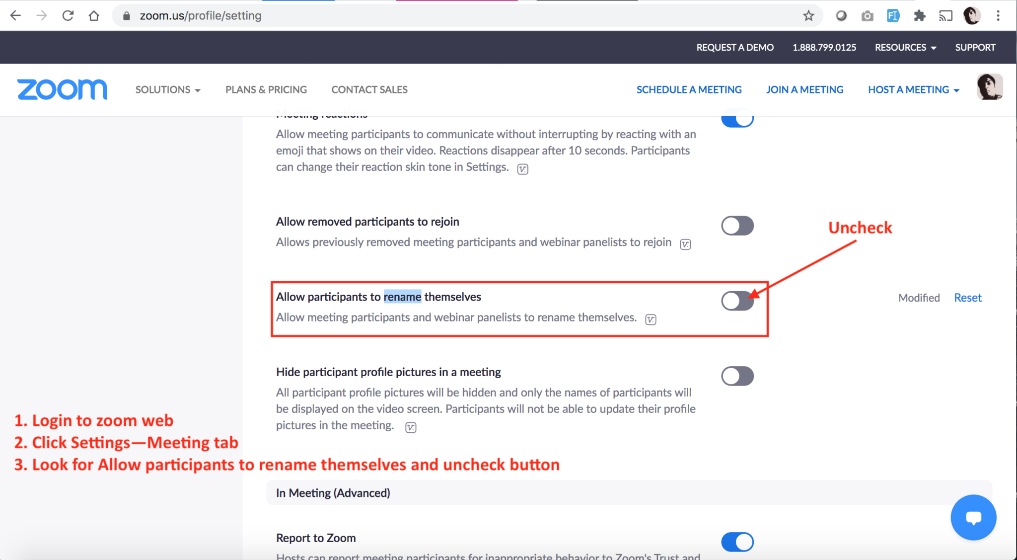 How to prevent student name rename themselves in Zoom and other